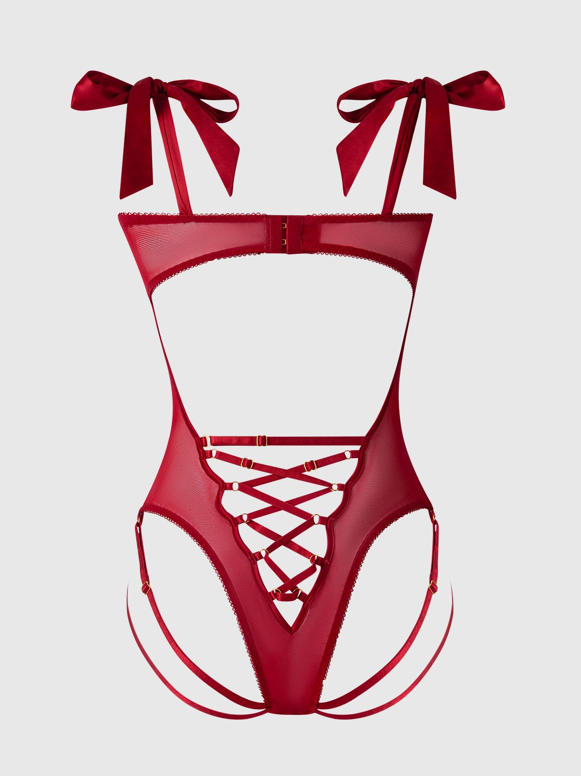 ROSALIE TEDDY in romantic red