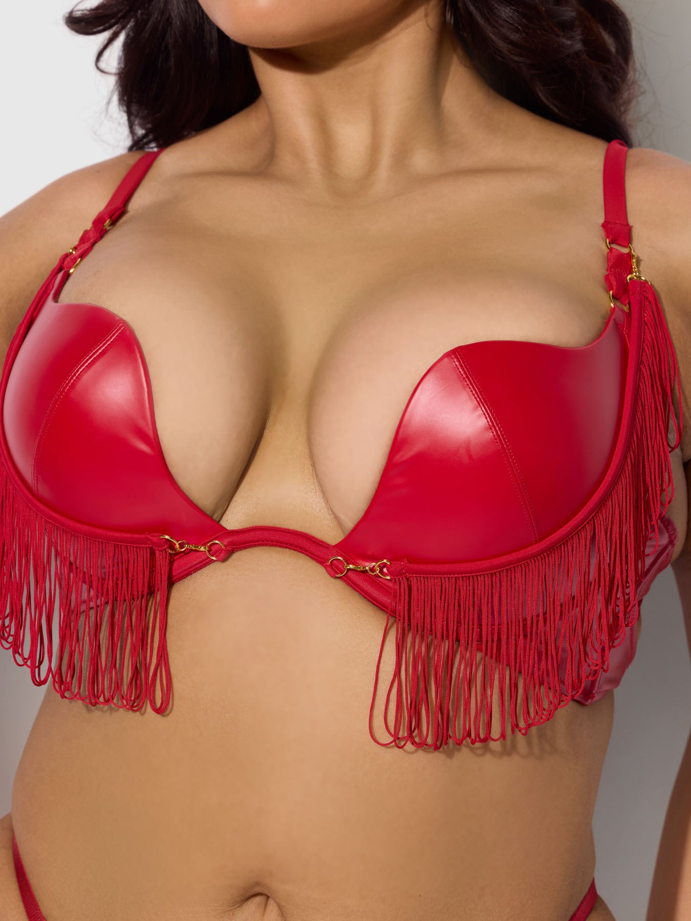 PHOENIX 2 PIECE BRA SET : Red Lingerie Set